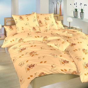 Dadka povlečení krep Ibišek medový 140x200+70x90 cm 