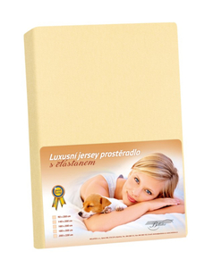 Bellatex prostěradlo jersey LUX  Vanilková
