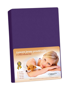 Bellatex prostěradlo jersey LUX  Švestková