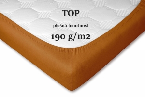 Dadka prostěradlo jersey karamel 60x120 cm