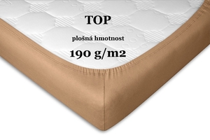 Dadka prostěradlo jersey světle hnědá 