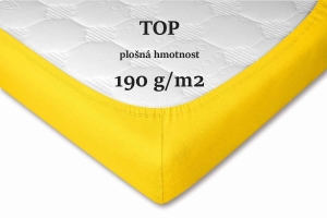 Dadka prostěradlo jersey tmavě žlutá 60x120 cm
