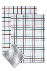 Svitap Utěrka Extra savá Káro mix zelená 50x70 cm 3 ks
