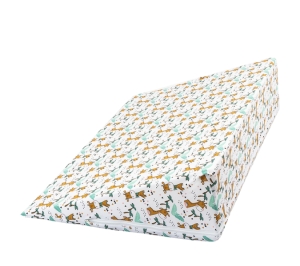 Bellatex Klínový podhlavník 80x50x20 cm Žirafa Béžová,Zelená,Bílá