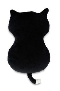Dětský polštářek mikrospandex Kočka černá 35 cm