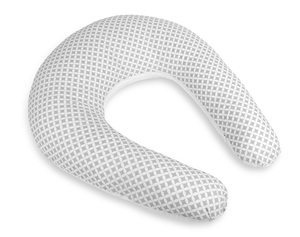 Bellatex Kojicí polštář s povlakem na zip po obvodu 180 cm Kosočtverec šedá, bílá