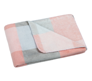 Bellatex Přikrývka Korall micro 100x150 cm Kostka Růžová