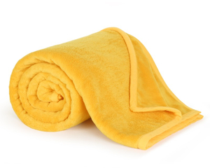 Bellatex Přikrývka Korall micro jednolůžko 150x200 cm Žlutá