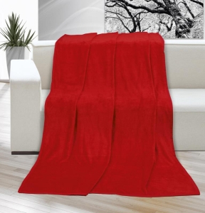 Bellatex Přikrývka KORALL MICRO 200x230 cm 200x230 cm červená