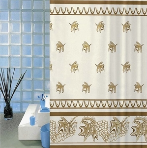 Bellatex koupelnový závěs list béžový180x200 cm