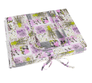 Bellatex Polstr na plážové lehátko potah na zip 55x195 cm Patchwork lila