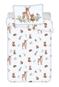 Jerry fabrics Disney povlečení do postýlky Lesní zvířátka baby 100x135 + 40x60 cm 