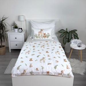Jerry fabrics Disney povlečení do postýlky Lesní zvířátka baby 100x135 + 40x60 cm 