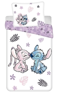 Jerry Fabrics povlečení bavlna Lilo a Stitch White 140x200 70x90 cm  