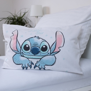 Jerry fabrics Disney povlečení do postýlky Lilo and Stitch White Star baby 100x135 + 40x60 cm  