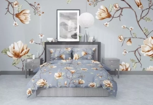 Stanex povlečení krep magnolie zlatá (LS374) 140x200+70x90 cm 