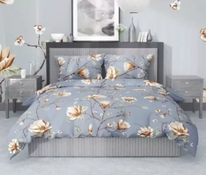 Stanex povlečení krep magnolie zlatá (LS374) 140x200+70x90 cm 