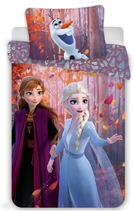 Jerry Fabrics povlečení bavlna Frozen 2 sister purple 140x200+70x90 cm 
