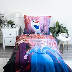 Jerry Fabrics povlečení bavlna Frozen 2 sister purple 140x200+70x90 cm 