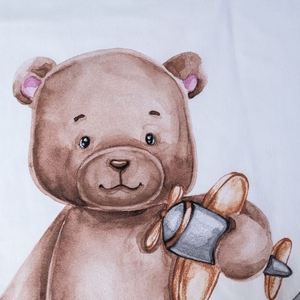 Jerry fabrics povlečení do postýlky Medvídek plane baby 100x135 + 40x60 cm 