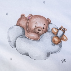 Jerry fabrics povlečení do postýlky Medvídek plane baby 100x135 + 40x60 cm 