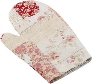 Bellatex kuchyňská chňapka patchwork srdce růžové 18 x 28 cm