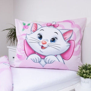 Jerry Fabrics povlečení bavlna Marie Cat Pink 03 140x200+70x90 cm 