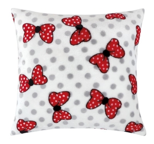 Bellatex dětský polštář Mazlík červené mašle 38x38 cm 