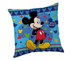 Jerry Fabrics polštářek Mickey Blue 40x40 cm