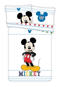 Jerry fabrics Disney povlečení do postýlky Mickey "Colors" baby 100x135 + 40x60 cm  