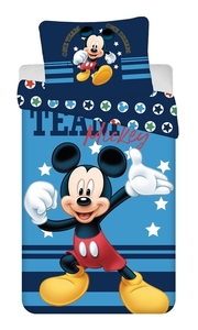 Jerry Fabrics povlečení bavlna Mickey "Team" 140x200 70x90 cm  
