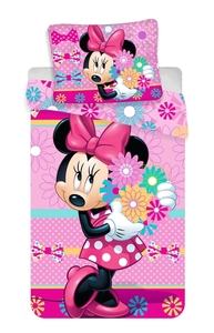 Jerry Fabrics povlečení bavlna Minnie Bows and Flowers 140x200+70x90 cm 