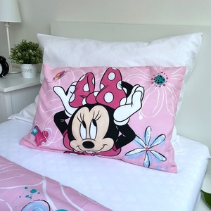 Jerry fabrics Disney povlečení do postýlky Minnie Flowers 02 baby 100x135 + 40x60 cm 