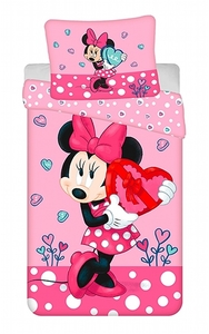 Jerry Fabrics povlečení bavlna Minnie "Hearts 03" 140x200+70x90 cm  