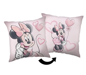 Jerry Fabrics polštářek Minnie Pink heart 02 35x35 cm
