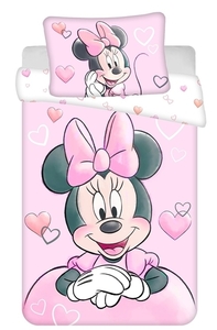 Jerry fabrics Disney povlečení do postýlky Minnie Powder pink baby 100x135 + 40x60 cm 