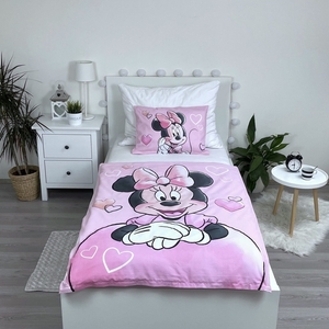 Jerry fabrics Disney povlečení do postýlky Minnie Powder pink baby 100x135 + 40x60 cm 