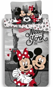Jerry Fabrics povlečení bavlna MM in New York "Love" 140x200+70x90 cm 