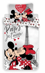 Jerry Fabrics povlečení bavlna MM in Paris Eiffel tower 140x200+70x90 cm 