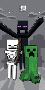 Jerry Fabrics osuška Minecraft Mob Attack  70x140 cm