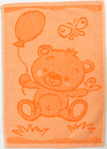 Dětský ručník Bear orange 30x50 cm