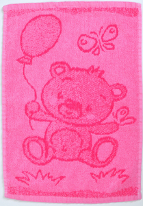 Dětský ručník Bear pink 30x50 cm 