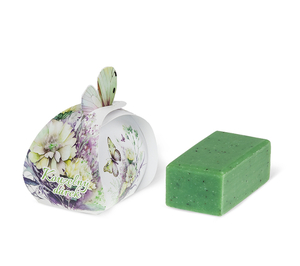 Bellatex Přírodní mýdlo 50g s konopným olejem 50g, 8x8x6cm zelená
