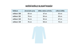 Bellatex Noční košile dlouhý rukáv Žirafa Bílá,Hnědá,Zelená