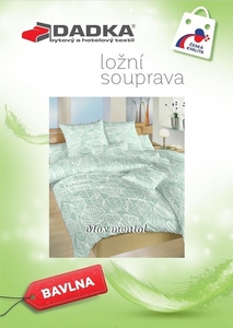 Dadka povlečení bavlna Max mentol 140x200+70x90 cm 