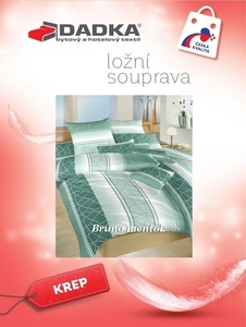 Dadka povlečení bavlna Bruno mentol 140x200+70x90 cm 