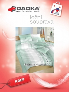 Dadka povlečení krep Sahara mentol 140x200+70x90 cm