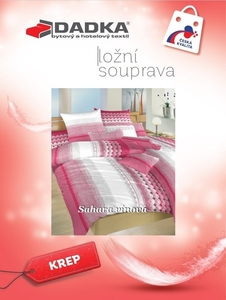 Dadka povlečení krep Sahara vínová 140x200+70x90 cm  