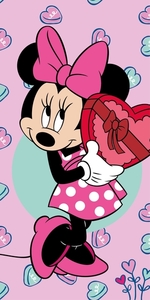 Jerry Fabrics osuška Minnie Pink 70x140 cm -