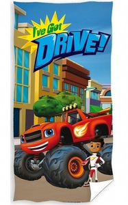 Carbotex osuška Plamínek a Čtyřkoláci Drive 70x140 cm 